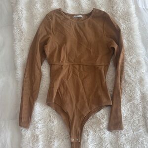 ReoRia Tan Long Sleeve Kids Bodysuit